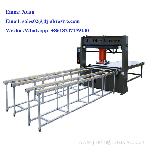 Traveling head hydraulic die cutting machine clicker presses